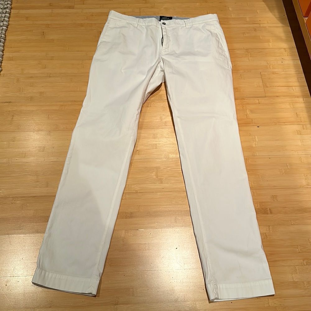 Masons white cotton summer chino
